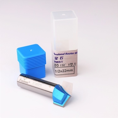 Antirust Praktis V Slot Milling Cutter, V Type Woodworking Router Bit