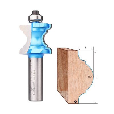 Anti Abrasi Bit Hidung Banteng Praktis, Bit Router CNC Bullnose Multifungsi