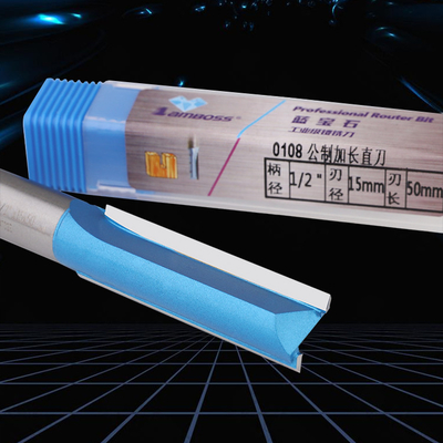 Double Flute Straight Router Bits Multifungsi Anti Abrasi