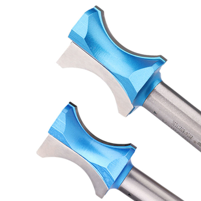 Diameter cangkang yang disesuaikan Lamboss Convex Edge Router Bit Untuk Pintu Pembuat Kayu Alat Penggiling