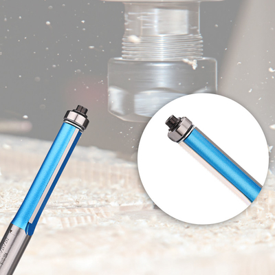 Lamboss Straight Bit Dengan Bearing Router Pengerjaan Kayu Bit Long Blade Straight Bit Dengan Bearing
