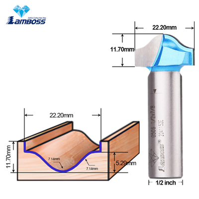 Lamboss Trim Bit Untuk Woodworking OEM CNC Trim Router Bit 1/2 