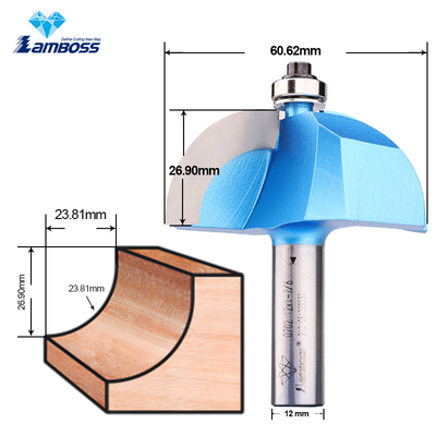 Lamboss Chamming Tool Cove Bit Dengan Bearing Router Bit Trimming Milling Cutter