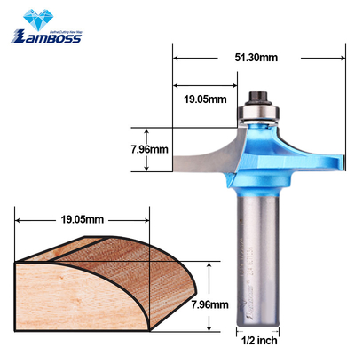 Lamboss Table Edge Bit Untuk Woodworking Edge Router Bit Cnc Trimming Milling Cutter