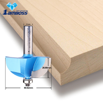 Lamboss 1/2 Chamfer Router Bit Milling Cutter Alat Untuk Kayu Cove Bit Dengan Bearing