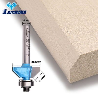 Lamboss V Router Bit 45 derajat Chamfer Bit Dengan Bearing Engraving Router Bits